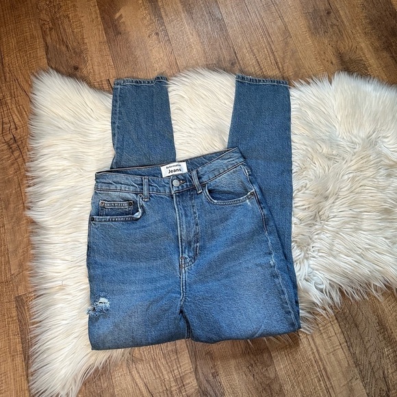 REFORMATION High And Skinny Distressed Jean - Picture 2 of 6